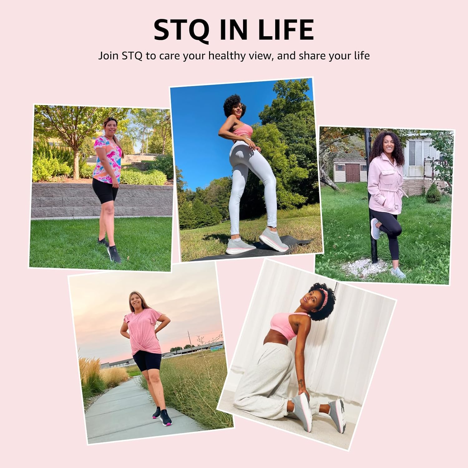 STQ Slip on Walking Shoes Womens Comfortable Tennis Breathable Athletic Gym Workout Slip on Sneakers for Plantar Fasciitis - Image 8