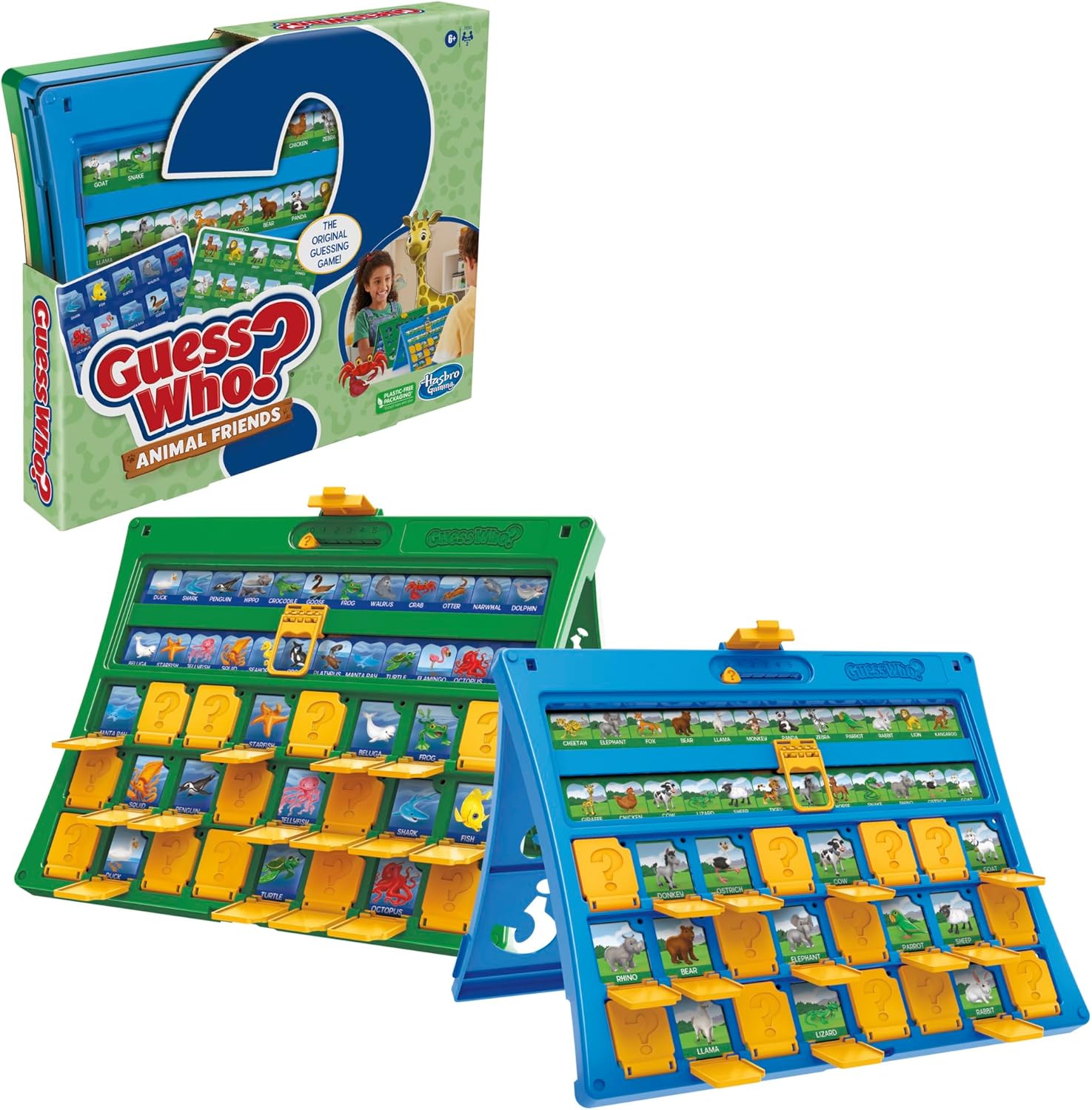 Hasbro Gaming Guess Who? Animal Friends Game | 2 Double-Sided Animal Sheets | 2-Player Board Games for Kids | Back to School Gifts | Ages 6+ (Amazon Exclusive) - Image 7