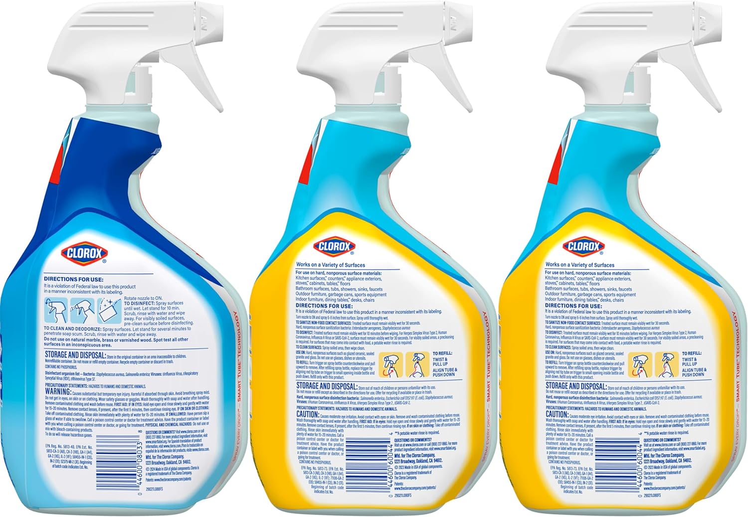 Clorox Disinfecting All-Purpose Cleaner 32 Oz and Bathroom Cleaner, Household Essentials, 30 Oz, Pack of 3 - Image 12