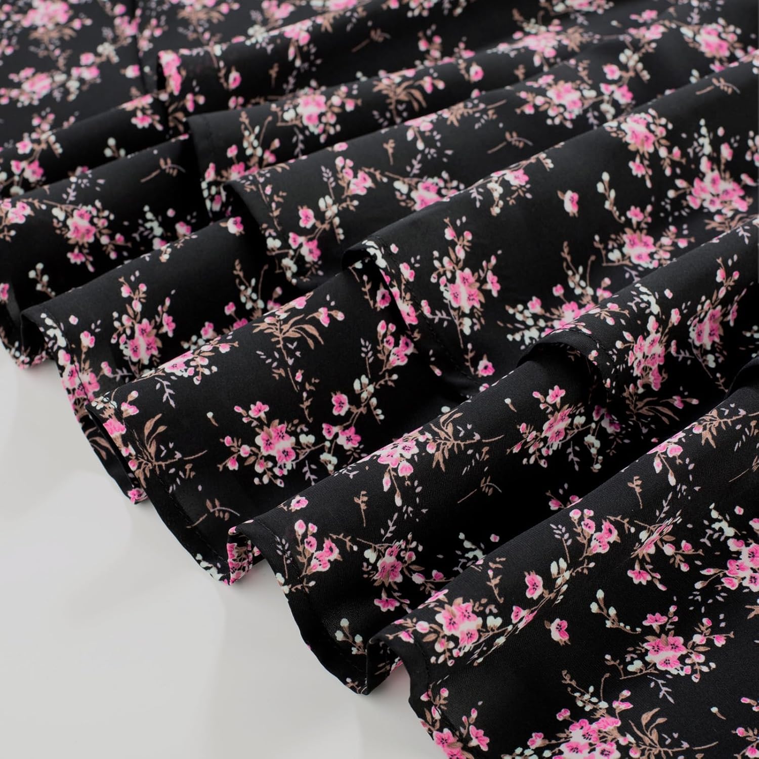 SCARLET DARKNESS Floral Mini Corset Dress for Women Teen 2026 Summer Spring Flowy A-Line Sundress with Pockets - Image 5