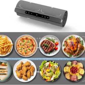 Graphene Food Warming Mat with Dual Zone Control, XXL 36″x17″ Electric Heating Tray, 6 Temp & Timer Settings, Fast Even Heat for Buffets, Parties, Family Dinners, Gift for Mom & Wife (Gray)