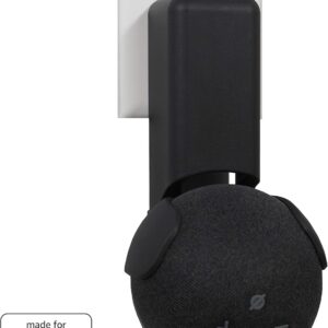Made For Amazon Outlet Hanger, Black, for Echo Dot (4th generation)