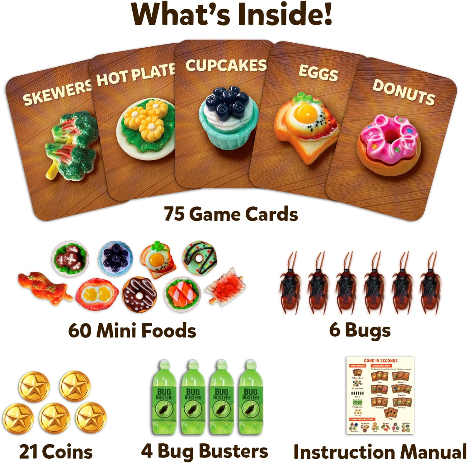 Gone in Seconds - Fast-Paced Mini Food Game for Kids, Teens & Adults, Quick Reflex Family & Party Board Game, Hilarious Food Grab Challenge, Replayable Fun, Gift for Ages 6, 7, 8 & Up, 2–5 Players - Image 7