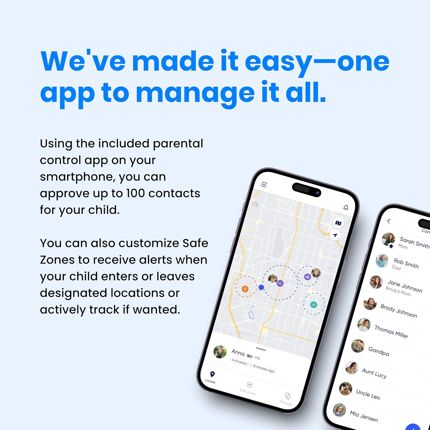 Gabb Watch 3e - GPS Tracker for Kids, Digital Smart Watch, No Social Media or Internet, Fees Required (Silver) - Image 7