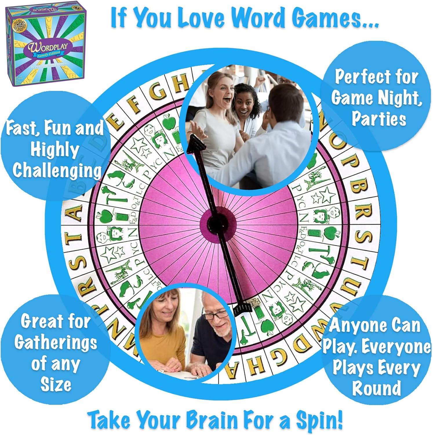 Wordplay – The Ultimate Fast-Paced Word Challenge Board Game for Family & Friends – Adult & Family Game Night Fun - Image 2