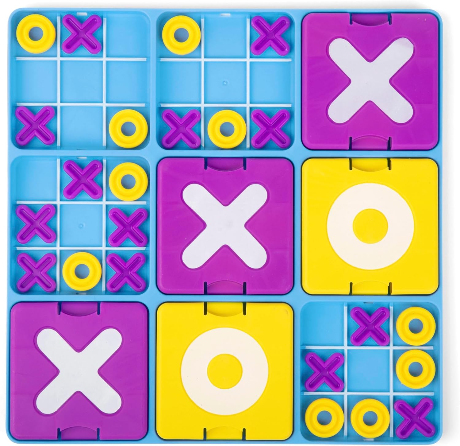 Ultimate Tic Tac Toe™ by Relatable, Exciting Board Games for Family Gatherings, Great Games for Kids, Includes 1 Board, 41 Mini X's, 40 Mini O's, 5 Large X's, 5 Large O's - Image 5