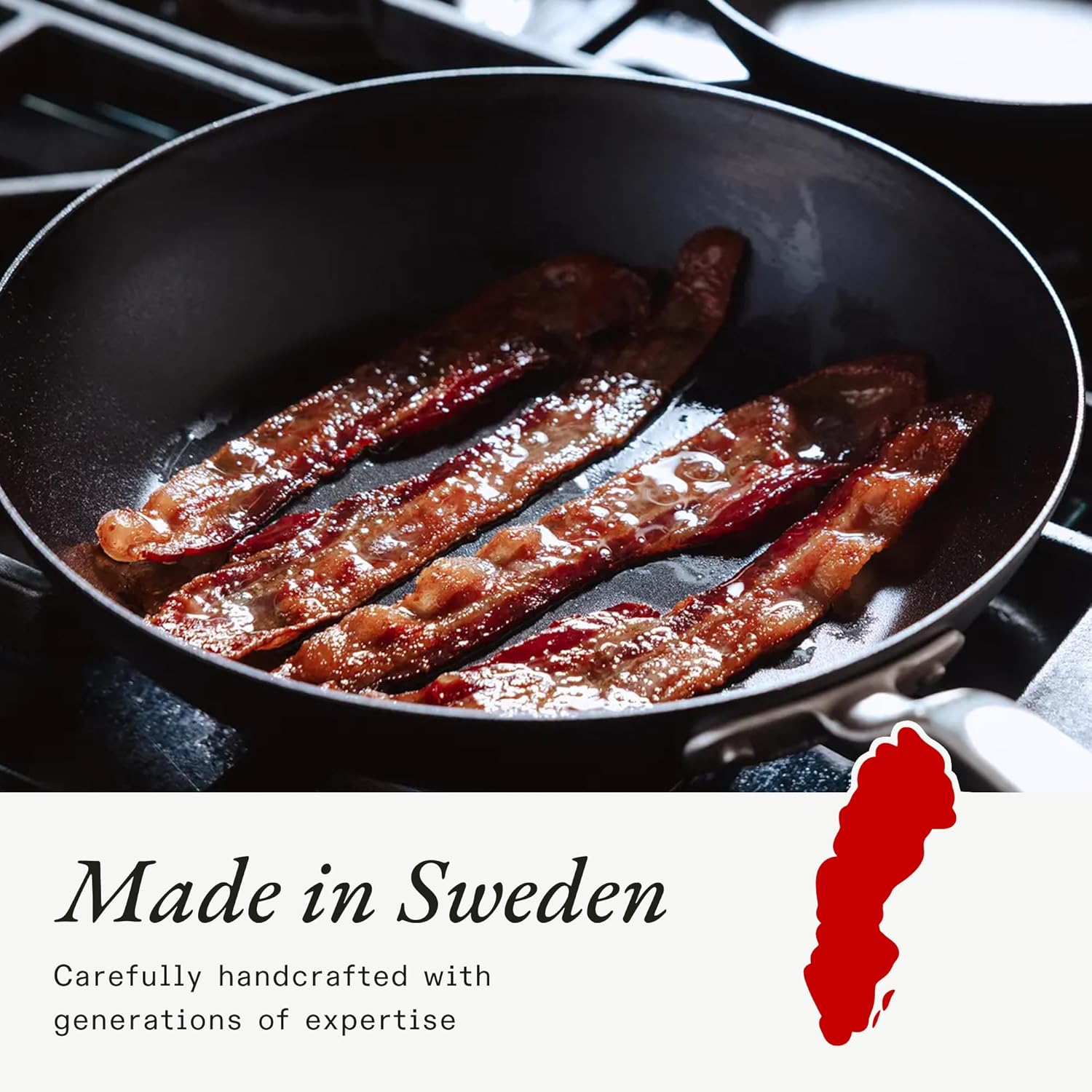 Made In Cookware - 3 Piece (Includes 8",10",12") Seasoned Blue Carbon Steel Frying Pan - (Like Cast Iron, but Better) - Professional Cookware - Crafted in Sweden - Induction Compatible - Image 8