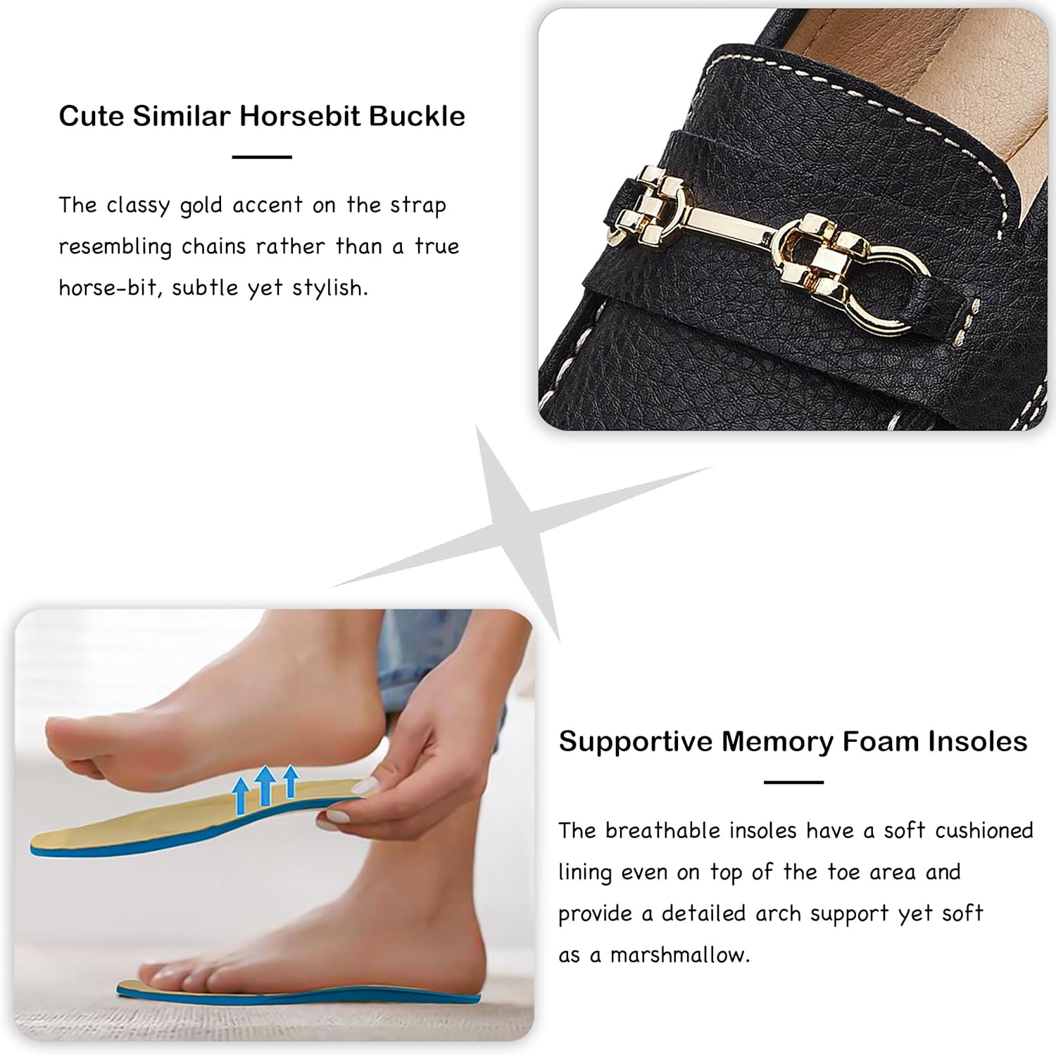 KORDAL Women's Comfortable & Lightweight Leather Loafers Slip-Ons Driving Mocs Walking Shoes Cute Business Casual Dress Shoes Work Flats for Women - Image 6