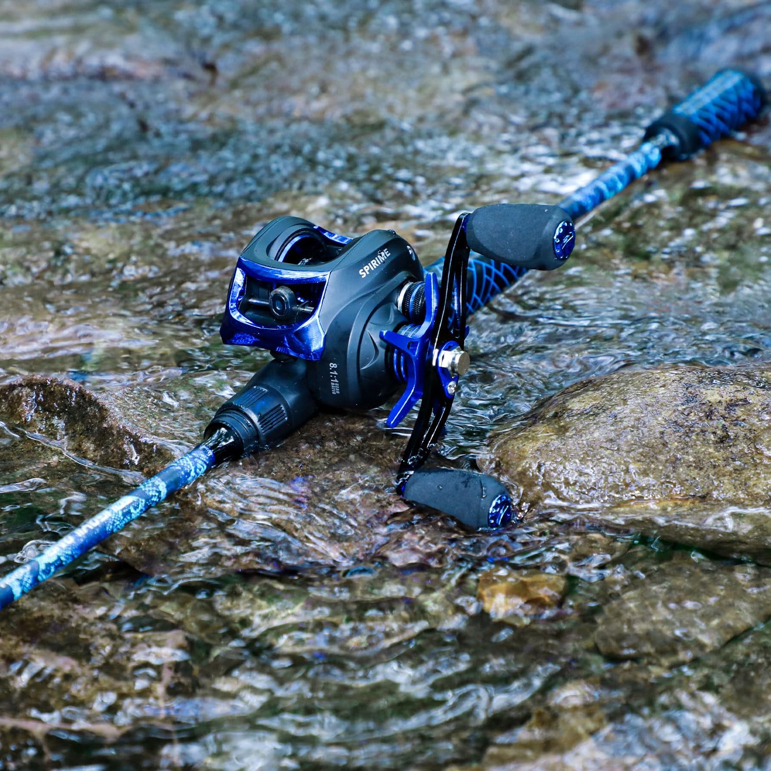 Sougayilang Spinning & Baitcaster Fishing Rod and Reel Combo,IM7 Graphite 2Pc Blanks, Stainless Steel Guides with Ceramic Rings, SuperPolymer Handle with Split Design,“S” Style Hook Keeper - Image 8