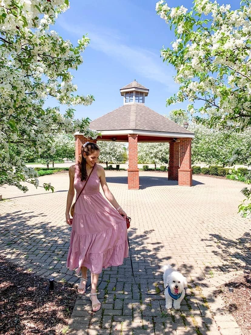 PRETTYGARDEN Women's 2026 Casual Loose Plain Maxi Sundress Smocked Tank Dress Sleeveless Spring Beach Tiered Long Dresses - Image 5