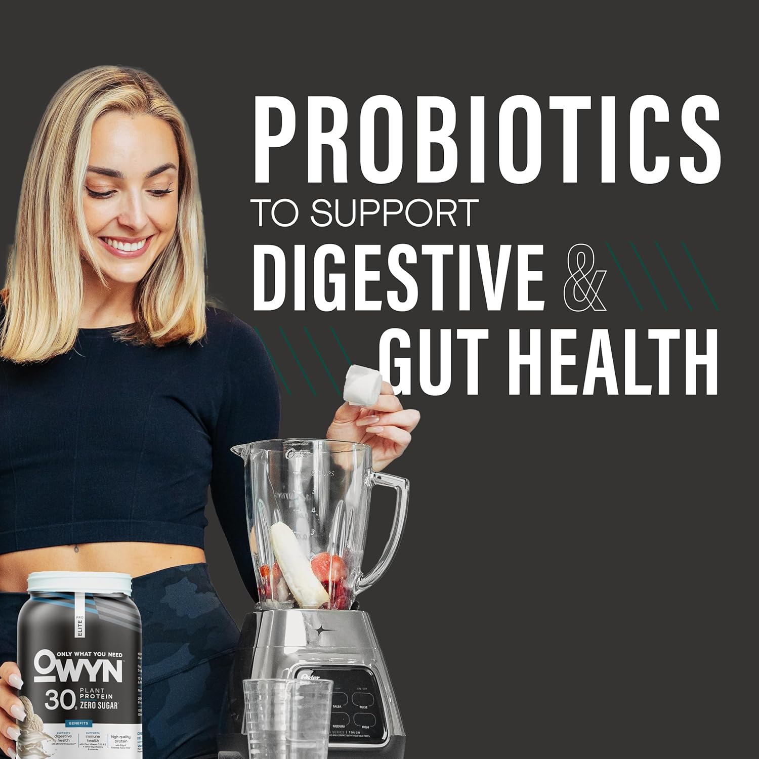 OWYN Only What You Need Pro Elite Vegan 30g Plant-Based High Protein Powder, Zero Sugar (Vanilla, 2.9 lbs) - Image 4