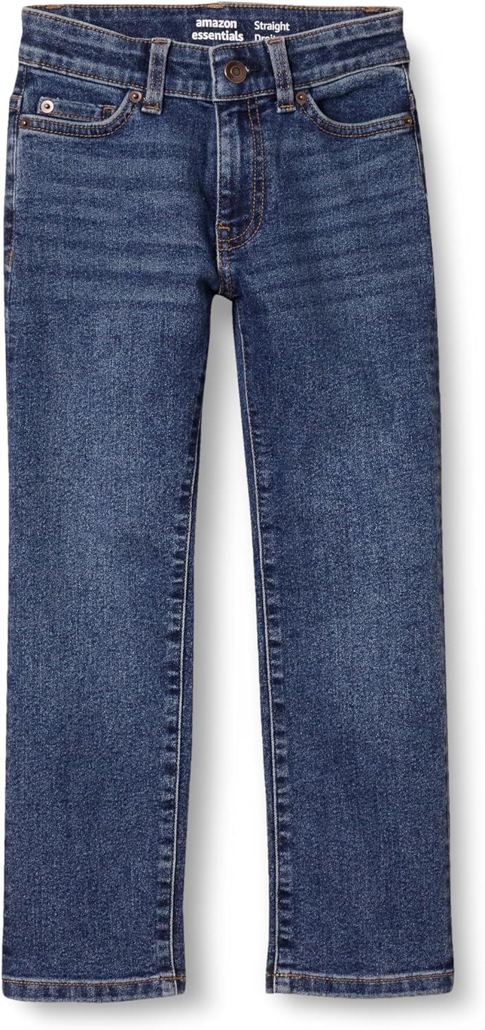 Amazon Essentials Boys' Regular Straight-Fit Jeans