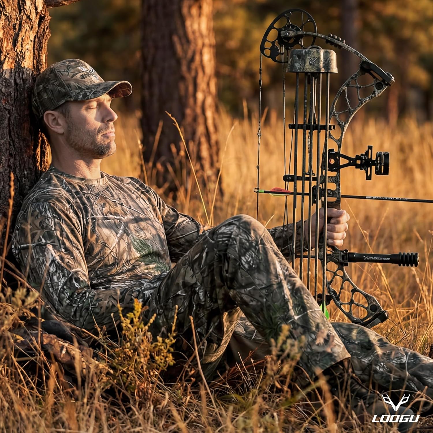 LOOGU Men's Camo Shirt Lightweight Turkey Hunting Shirt Camouflage Shirts for Men Long Sleeve Shirt - Image 3