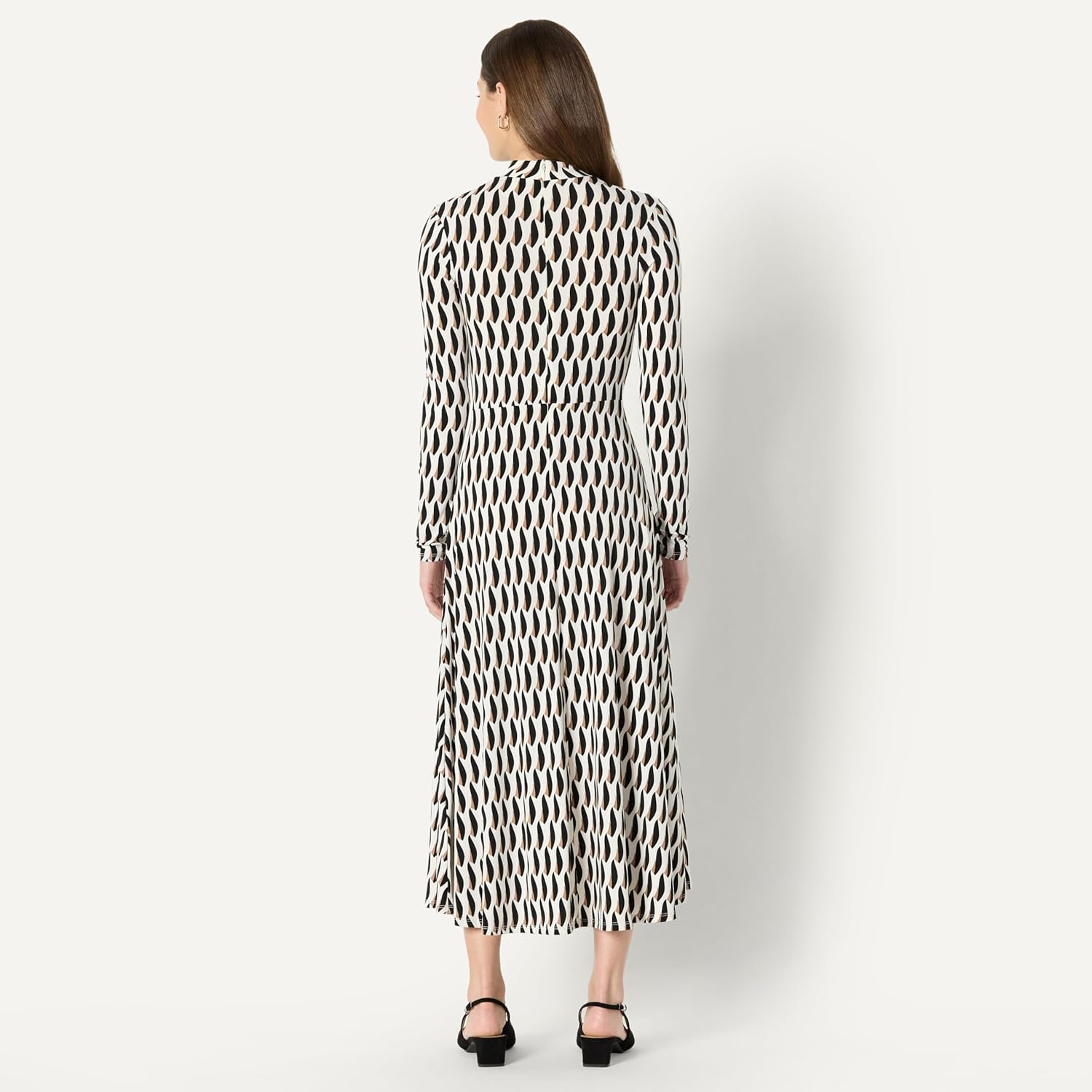 Amazon Essentials (Demi's Pick) Women's Fit and Flare Long-Sleeved Short Maxi Dress - Image 2