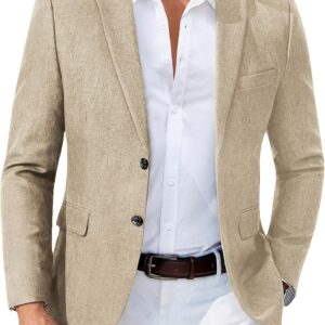 COOFANDY Men’s Blazer Casual Sport Coats Two Buttons Lightweight Suit Jacket