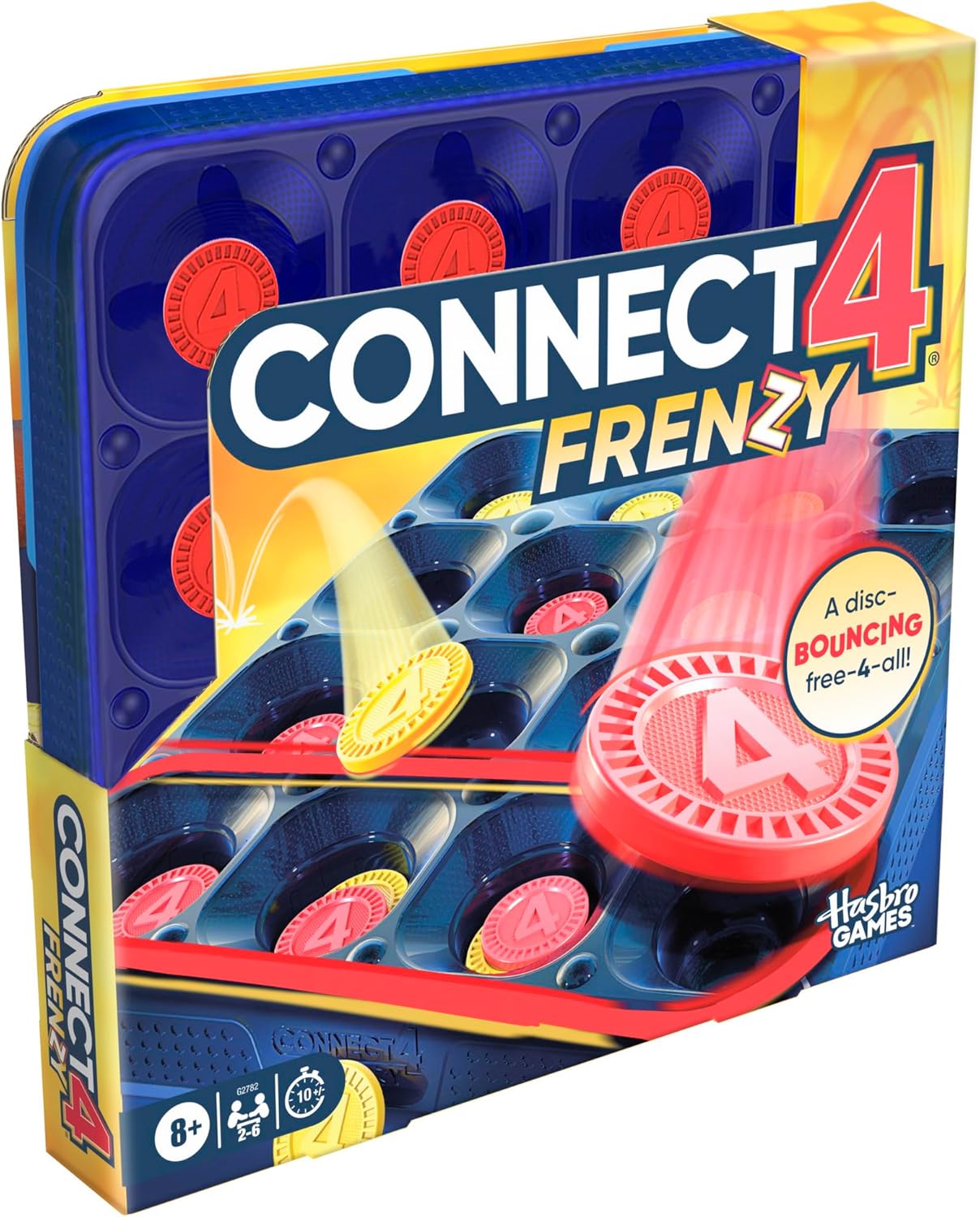 Connect 4 Frenzy Game | Bounce Discs 4 The Win | Family Party Games for Kids, Teens, and Adults | Ages 8+ | 2 to 6 Players | 10 Mins. | Portable Games - Image 12