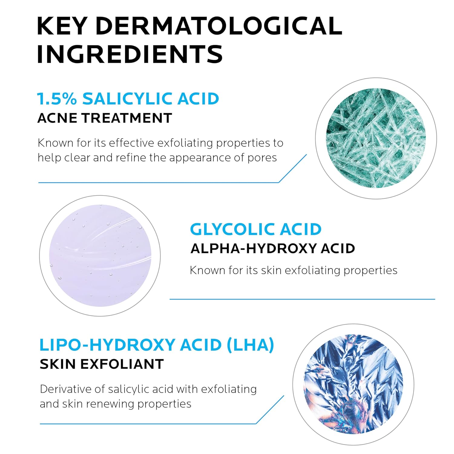 La Roche-Posay Effaclar 1.5% Salicylic Acid Serum, Acne Treatment For Face With Glycolic Acid & Niacinamide, Acne Serum Helps Clear Blackheads, Whiteheads, Pimples & Reduces Post Acne Marks - Image 4