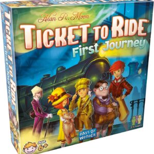 Asmodee Ticket to Ride First Journey Board Game – Fun and Easy for Young Explorers! Train Strategy Game, Family Game for Kids & Adults, Ages 6+, 2-4 Players, 15-30 Min Playtime