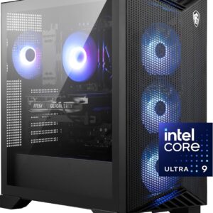 msi Aegis R2 AI Gaming Desktop: Intel Core Ultra 9 285, Geforce RTX 5070Ti, 32GB DDR5, 2TB M.2 NVMe SSD, Air Cooling, USB Type C, VR-Ready, Window 11 Home: C2NVR9-1452US