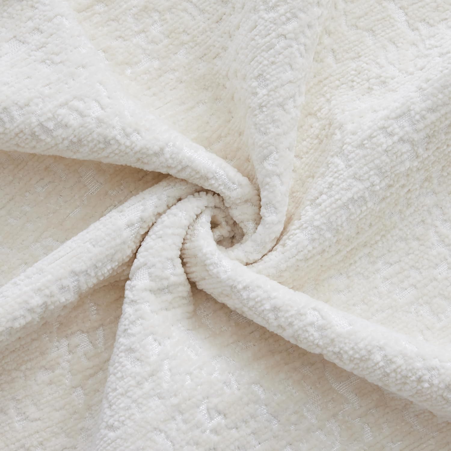 U-Shaped Sectional Couches for Living Room | 112 Inch Modern Sectional Couch | Warm White Chenille Sofa with Double Chaise for Apartment - Image 6