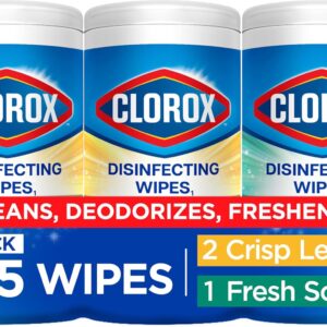 Clorox Disinfecting Cleaning Wipes Variety Pack, 75 Count Each, Pack of 3 (Package May Vary)