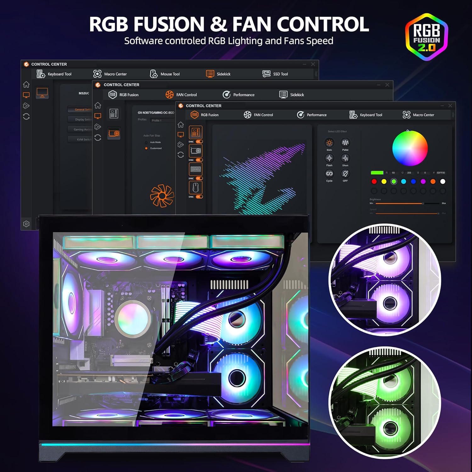 Ocean Park Black Gaming PC Gamer Desktop Computer, AMD Ryzen 7 9800X3D 8-Core 4.7GHz, RTX 5070 TI 16GB, 32GB DDR5, 1TB PCIe SSD, 850W PSU, 360mm ARGB AIO, WiFi + BT Ready, Pre-installed Windows 11 - Image 2