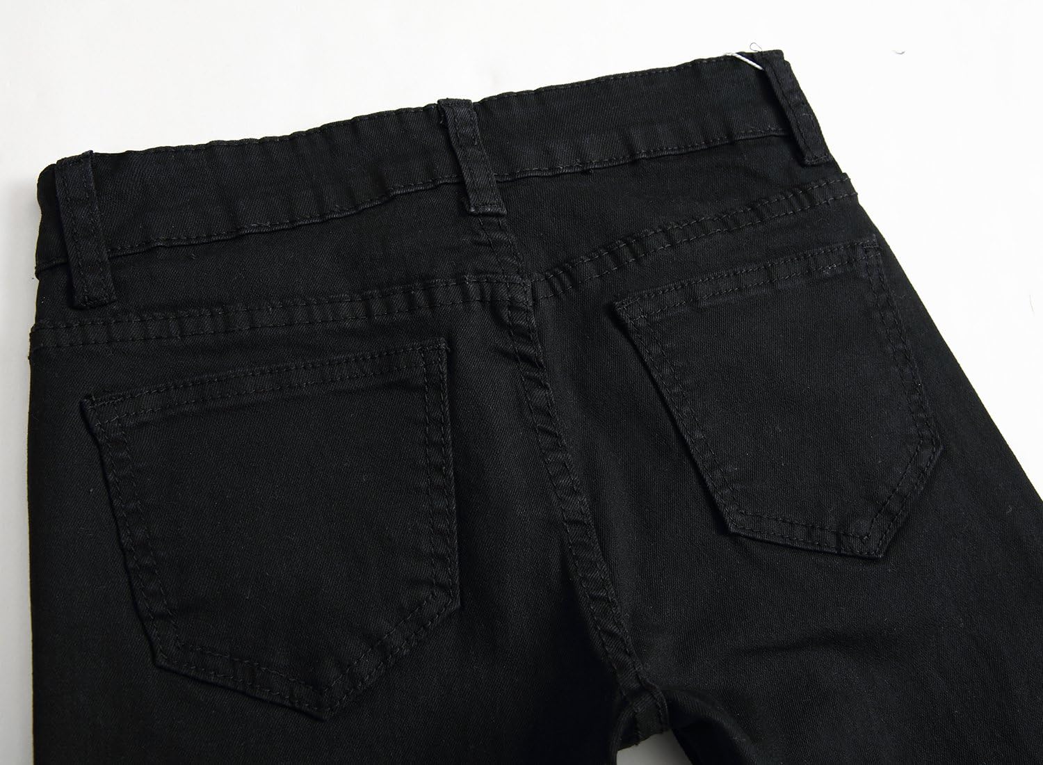 Boy's Skinny Fit Ripped Destroyed Distressed Stretch Slim Jeans Pants - Image 9