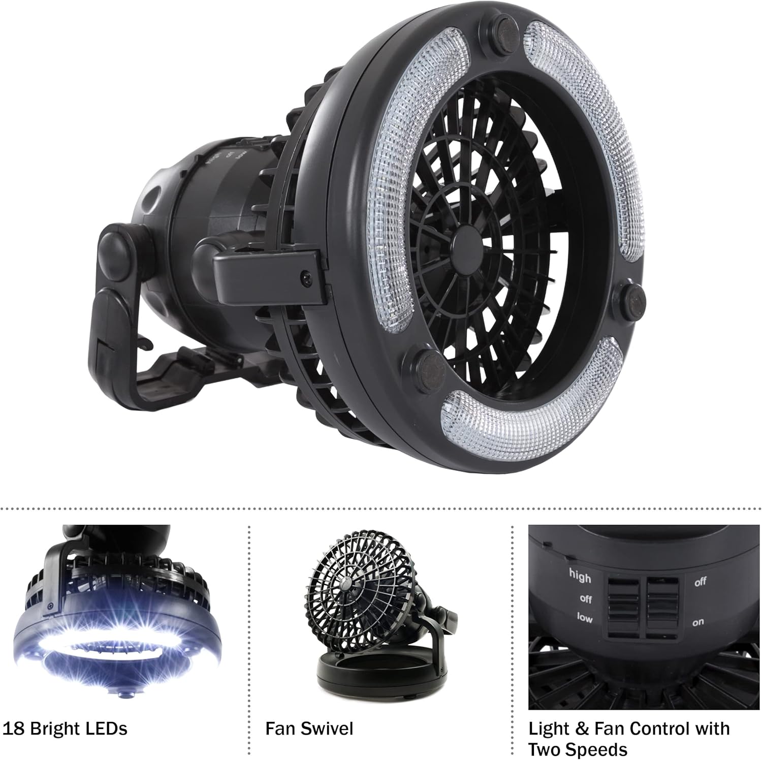 Wakeman Tents 2-Person Tent with Removable Rain Fly and Carry Bag - Comes with Camping Lantern with Fan - Weather-Resistant Camping Accessories by Wakeman - Image 7