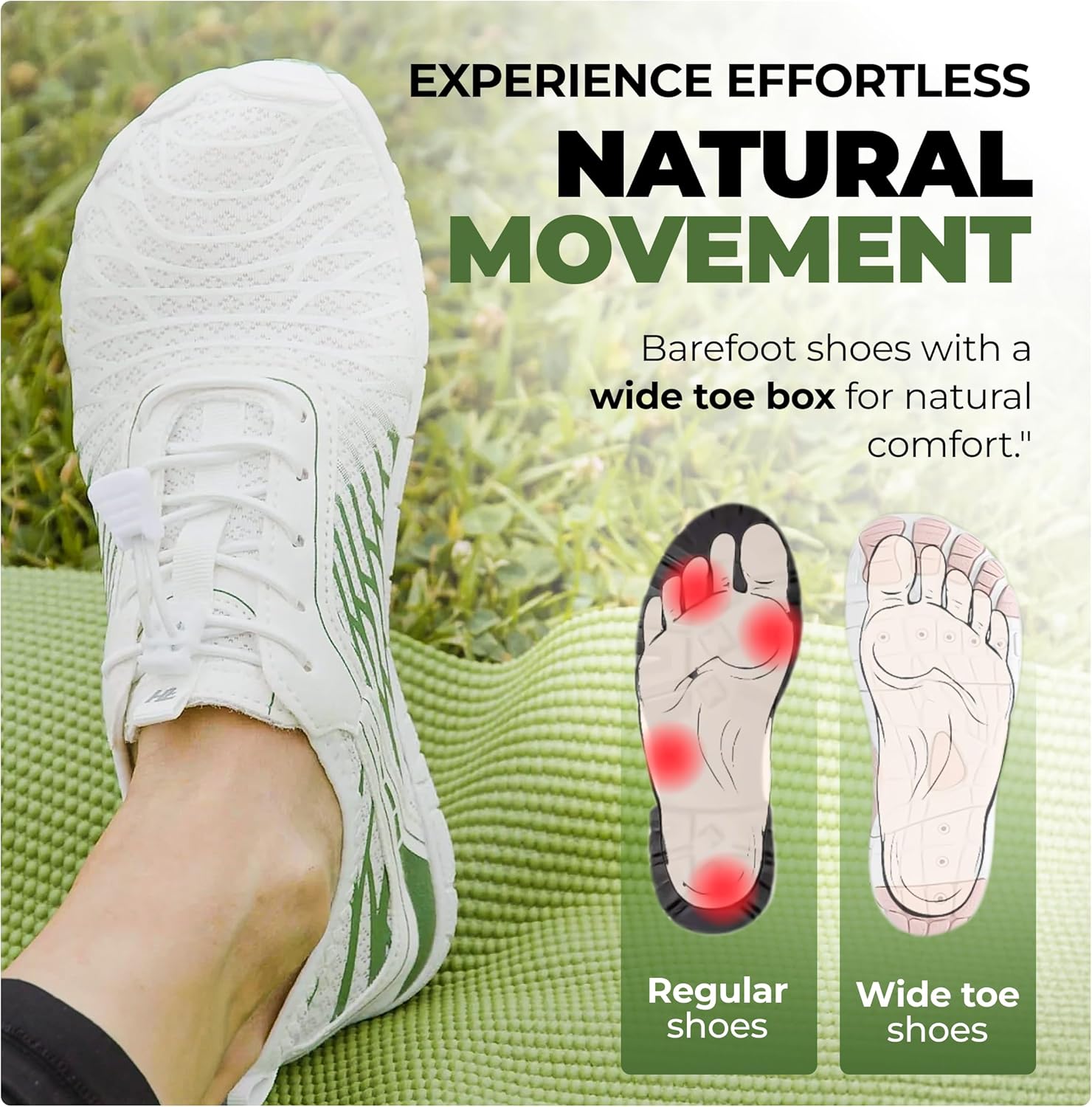 Hike Footwear HF Signature Healthy & Non-Slip Breathable Barefoot Shoes, Flexible Lightweight Daily Wear Walking Shoes Unisex - Image 3
