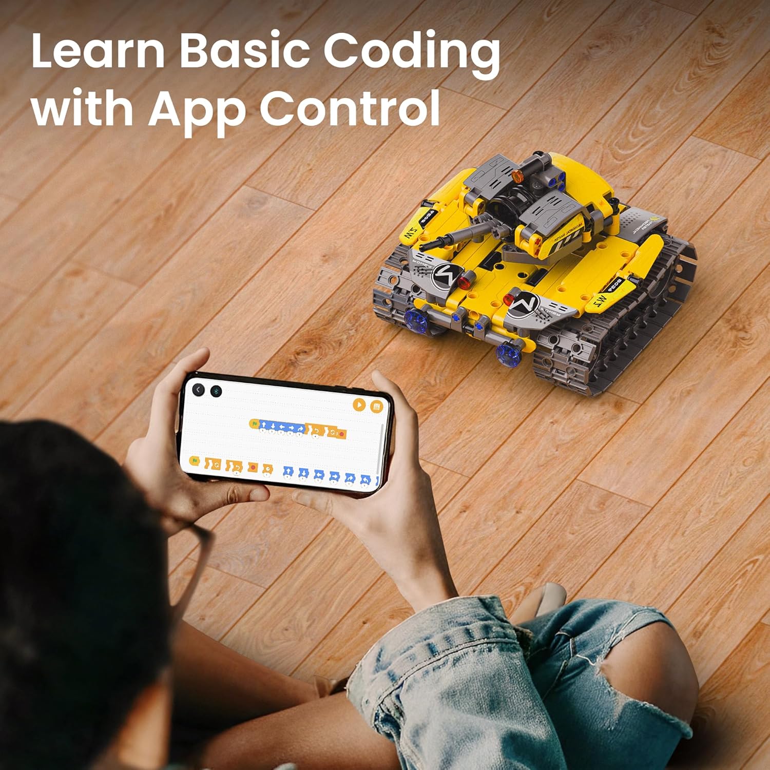 Sillbird Robot Building Kit with Remote Control STEM Gifts for Boys Age 8-13, Technic Coding Robotic Toys for Kids Birthday, Buildable 5in1 Models with 488 Pieces - Image 4