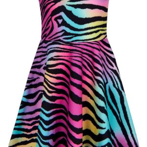 RAISEVERN Girl Dresses Sleeveless Cute Pattern Casual Sundress 4-13 Years