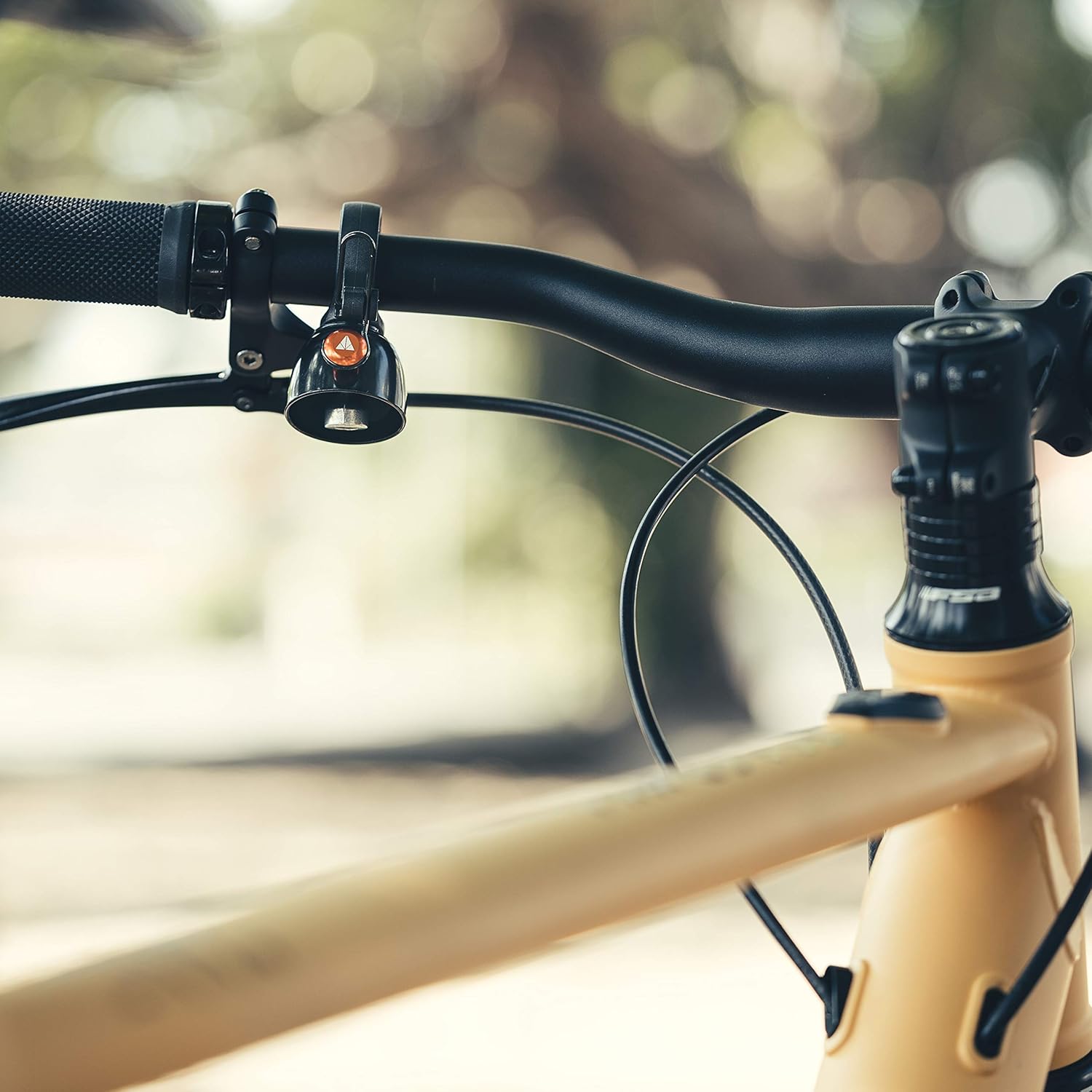 Granite Cricket Mountain Bike Bell with Single-Strike Mode and Constant Cowbell Mode, Bike Bell for Mountain Bike, BMX Bike, Road Bike and Gravel Bike, Bicycle Bell for 22.2mm to 35mm Handlebars - Image 2