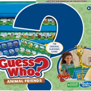Hasbro Gaming Guess Who? Animal Friends Game | 2 Double-Sided Animal Sheets | 2-Player Board Games for Kids | Back to School Gifts | Ages 6+ (Amazon Exclusive)
