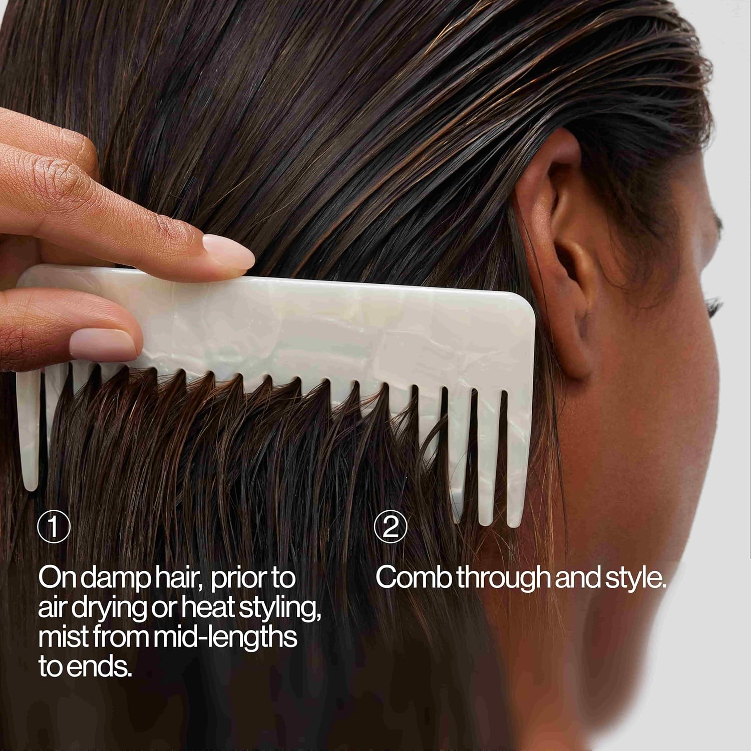 Eva NYC Hydrating Leave-In Conditioner Spray - Hyaluronic Acid + Vegan Collagen - Detangler + Heat Protectant - Lightweight Formula - Hydrating Deep Conditioner for Dry Hair - Jasmine Scent - 5 fl oz - Image 7