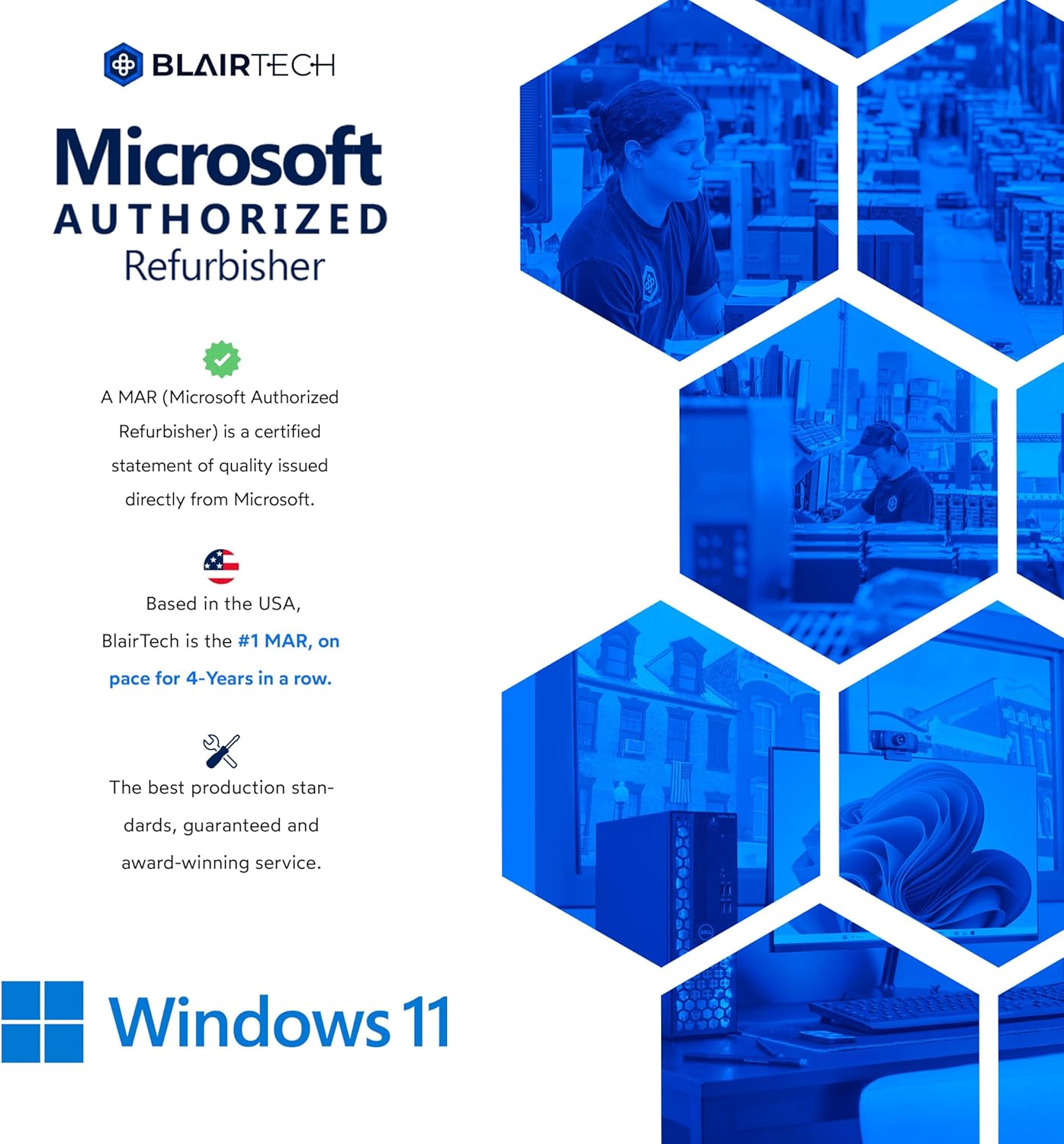 Dell Prebuilt Gaming Desktop Computer | Nvidia GeForce GT1030 2GB | Intel i7-9700 | 32GB RAM, 1TB SSD + 4TB HDD | Wi-Fi 5G + BT | Windows 11 Pro (Renewed) - Image 3