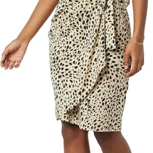 Amazon Essentials Women’s Classic Cap Sleeve Wrap Dress (Available in Plus Size)