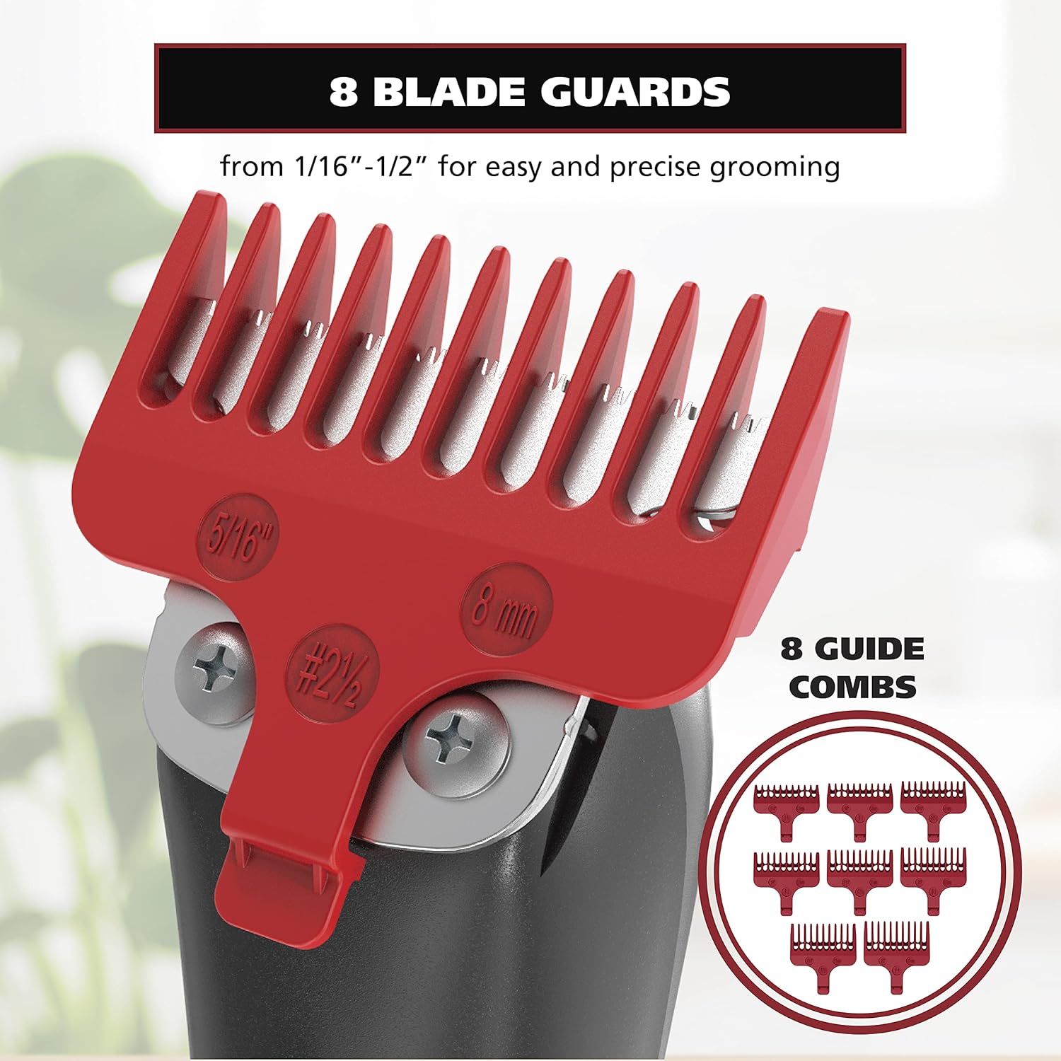 Wahl Edge Pro Bump Free Corded Beard Trimmer for Men Touch Up Trimmer & Grooming Detailer Kit – Perfect for Edging Beards, Mustaches, Hair, & Stubble, – Model 9686-300 - Image 5