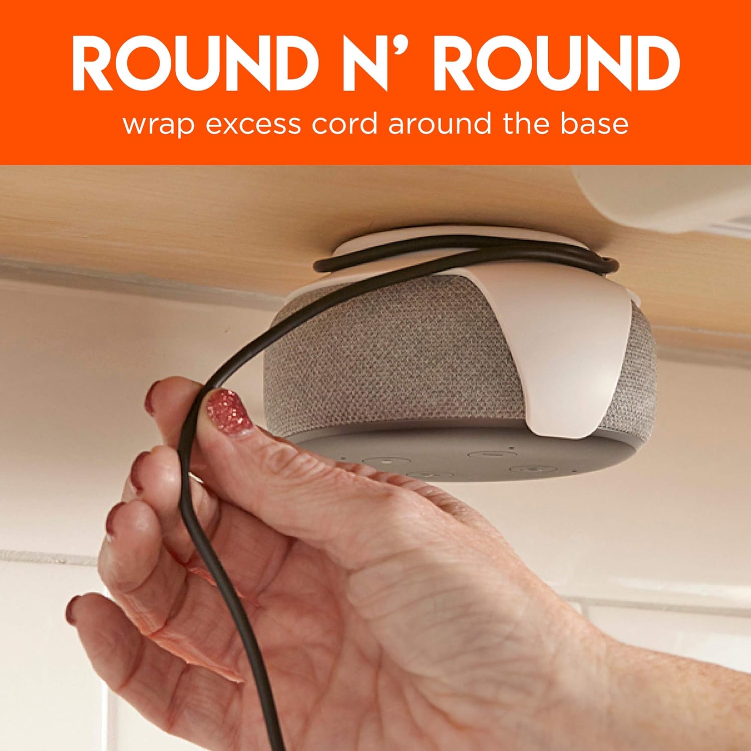 Made for Amazon Mount for Echo Dot (3rd Gen) - White - Image 4