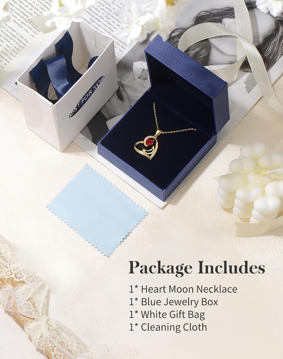 Heart Gold Necklace for Women Birthday Gifts for wife Jewelry for Wife Necklace for Girlfriend Mom Daughter Gold Jewelry for Women - Image 6