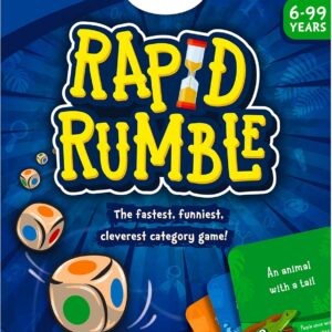 Skillmatics Rapid Rumble – Fast-Paced Board Game for Kids, Teens & Adults, Family Game Night & Educational Toy, Quick-Thinking Card Game, Classroom Valentine’s Day Gift for Ages 6, 7, 8, 9 & Up