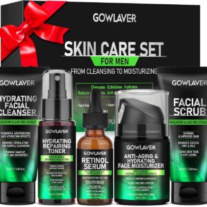 Gifts for Men,Skin Care for Men,Hydrating & Moisturizing Face Care Routine for Mens All Skin Types,Birthday Fathers Gifts Valentines for Him Dad Boyfriend Husband Christmas Stocking Stuffers