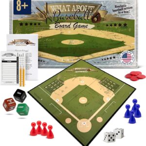 Baseball Gifts for Boys 8-12, Baseball Board Games for Kids and Adults with Dice, Tokens, & Score Pad, Fun Indoor Game with Basic and Advanced Play, Family Friendly Sports Board Game for All Ages