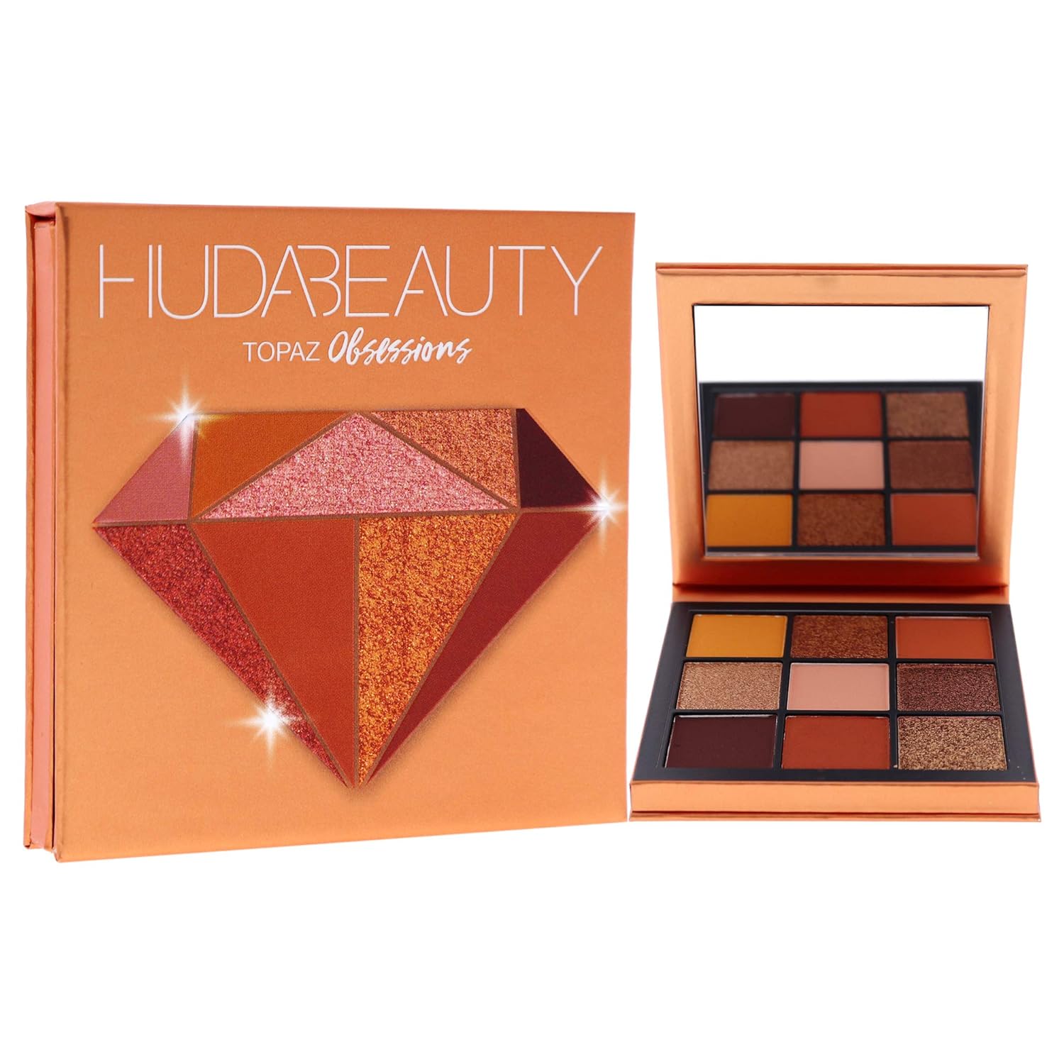 Huda Beauty Obsessions Eyeshadow Palette - Topaz Women Eye Shadow 0.04 oz, Powder - Image 3