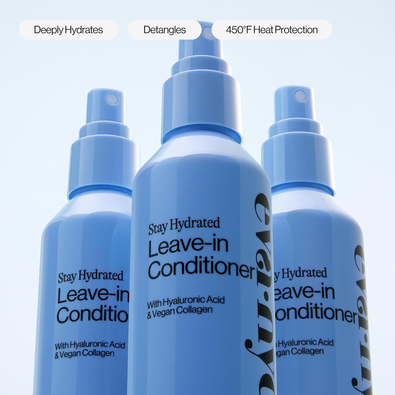 Eva NYC Hydrating Leave-In Conditioner Spray - Hyaluronic Acid + Vegan Collagen - Detangler + Heat Protectant - Lightweight Formula - Hydrating Deep Conditioner for Dry Hair - Jasmine Scent - 5 fl oz - Image 5