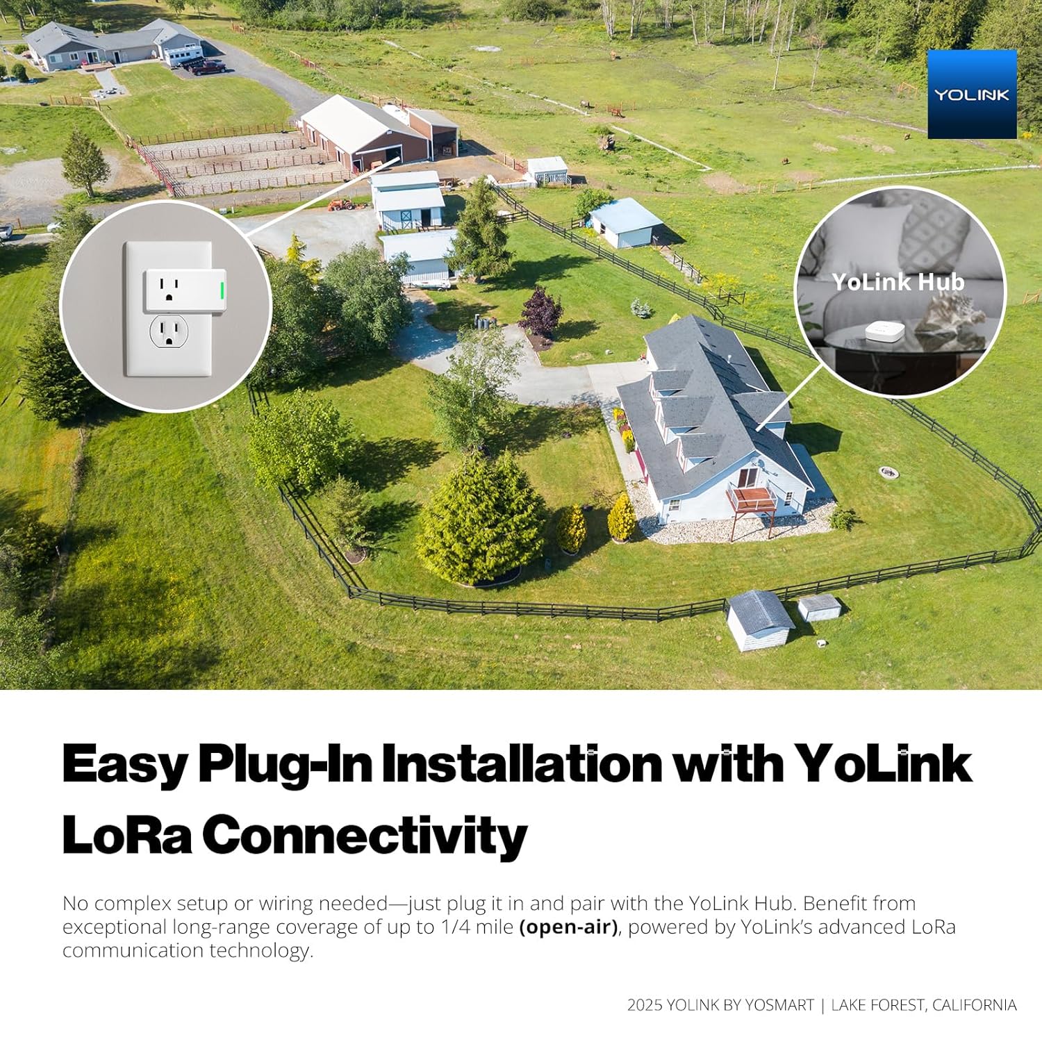 YoLink Smart Energy Plug 15A, LoRa Control up to 1/4 Mile, High-Power Appliances, Cylce Timer, Real-Time Power Monitor, Overload Protection, Notifications, Alexa, Google, IFTTT, Hub Required, YS6614 - Image 3