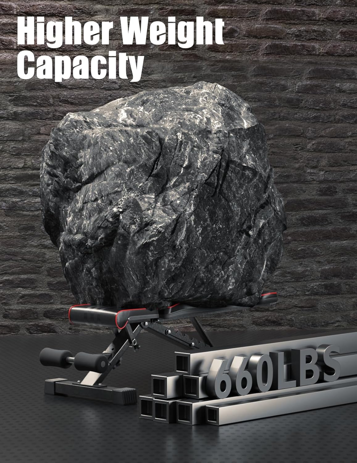 Multi-Function 6 in 1 Weight Bench Set - Leg Press, Preacher Curl Rack, Adjustable Workout Bench & Squat Rack for Full Body Exercise, Fitness Strength Training for Home Gym - Image 2