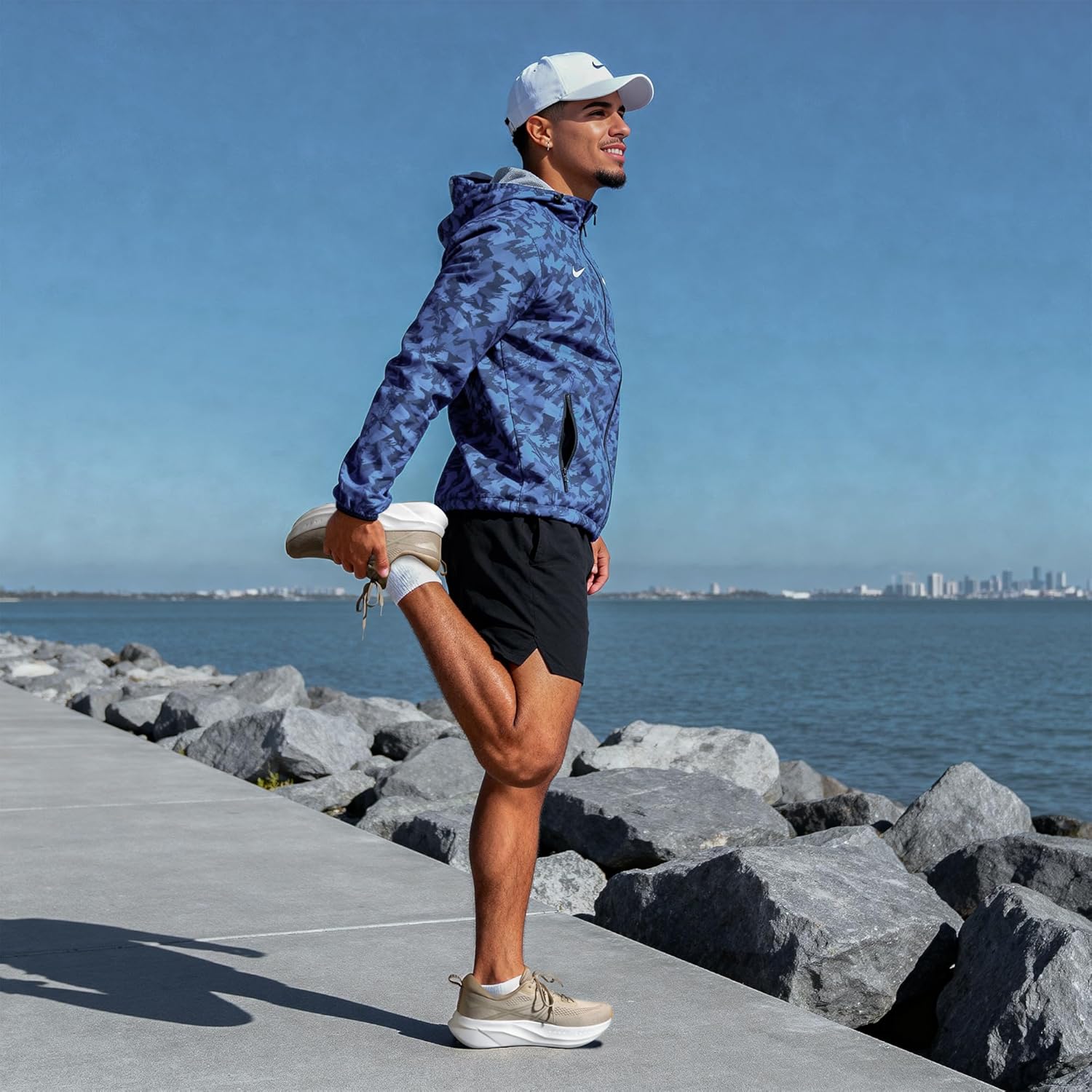 Men's Road Running Shoes Cushion Tennis Shoes Non-Slip Comfortable Lightweight Gym Workout Athletic Arch Support Walking Sneakers Active5K - Image 2