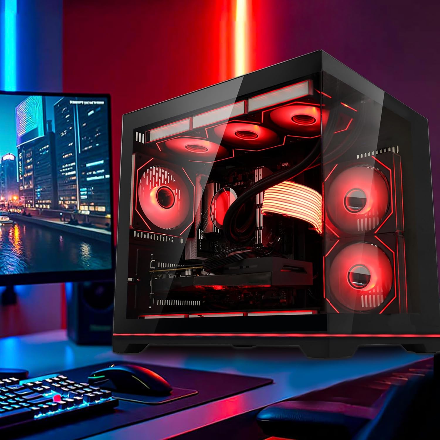 Ocean Park Black Gaming PC Gamer Desktop Computer, AMD Ryzen 7 9800X3D 8-Core 4.7GHz, RTX 5070 TI 16GB, 32GB DDR5, 1TB PCIe SSD, 850W PSU, 360mm ARGB AIO, WiFi + BT Ready, Pre-installed Windows 11 - Image 7