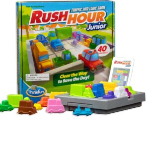 ThinkFun Rush Hour Junior – Classic Traffic Jam Logic Game – New Look for 2024 – STEM Toy for Kids – Engaging Puzzles for Ages 5 and Up – Junior Edition – MESH Accredited