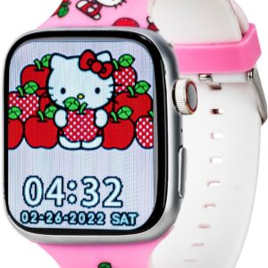 Hello Kitty Smart Watch for Girls by Accutime with Interactive Touchscreen, Bluetooth, Camera, Music, Fitness & Activity Tracking – Durable & Stylish (Model: HK4208)
